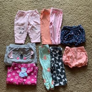 Assortment of pants and leggings 3-6